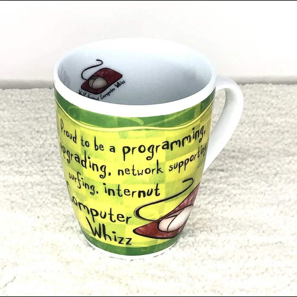 Co Worker History & Heraldry Computer Whizz Gift Mug 14oz